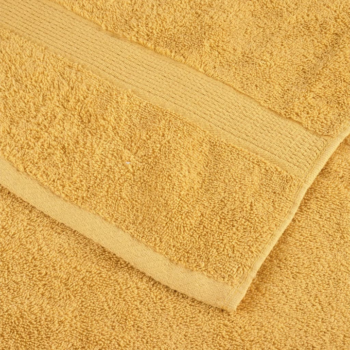 SOLUND Premium Towels, Set of 4, Gold, 100x200cm, Ultra Soft 600gsm Cotton Towels for Home & Spa - Premium  from Home Treasures - Just £106.99! Shop now at Home Treasures