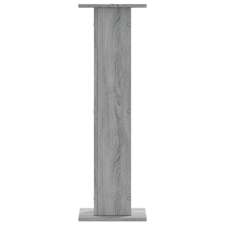 Set of 2 Grey Sonoma Speaker Stands - Engineered Wood, 95cm Height, 30x30cm Top Plate, 60kg Capacity - Premium  from Home Treasures - Just £77.99! Shop now at Home Treasures