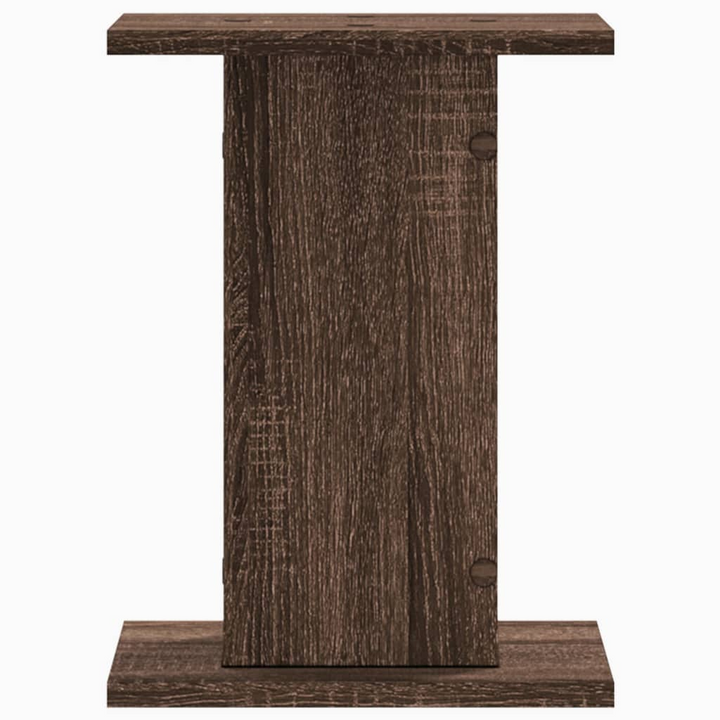 Brown Oak Speaker Stands - Set of 2, Engineered Wood, 30x30x40 cm, Sturdy & Stylish - Premium  from Home Treasures - Just £48.99! Shop now at Home Treasures