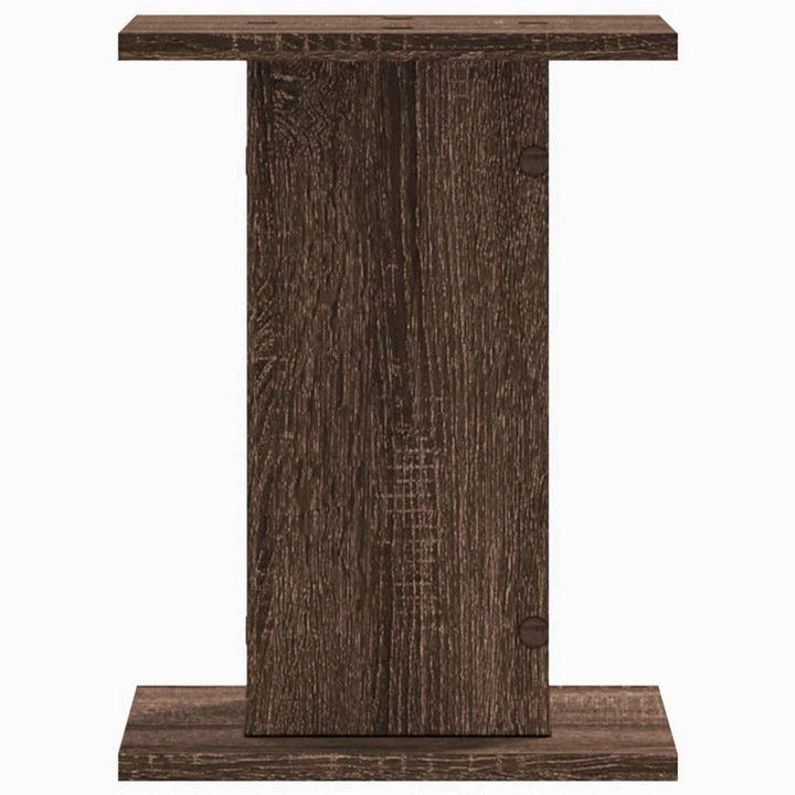 Brown Oak Speaker Stands - Set of 2, Engineered Wood, 30x30x40 cm, Sturdy & Stylish - Premium  from Home Treasures - Just £48.99! Shop now at Home Treasures