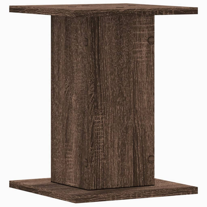 Brown Oak Speaker Stands - Set of 2, Engineered Wood, 30x30x40 cm, Sturdy & Stylish - Premium  from Home Treasures - Just £48.99! Shop now at Home Treasures