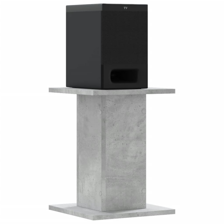 Concrete Grey Speaker Stands - Set of 2, Engineered Wood, 30x30x40 cm, up to 60 kg Capacity - Premium  from Home Treasures - Just £46.99! Shop now at Home Treasures