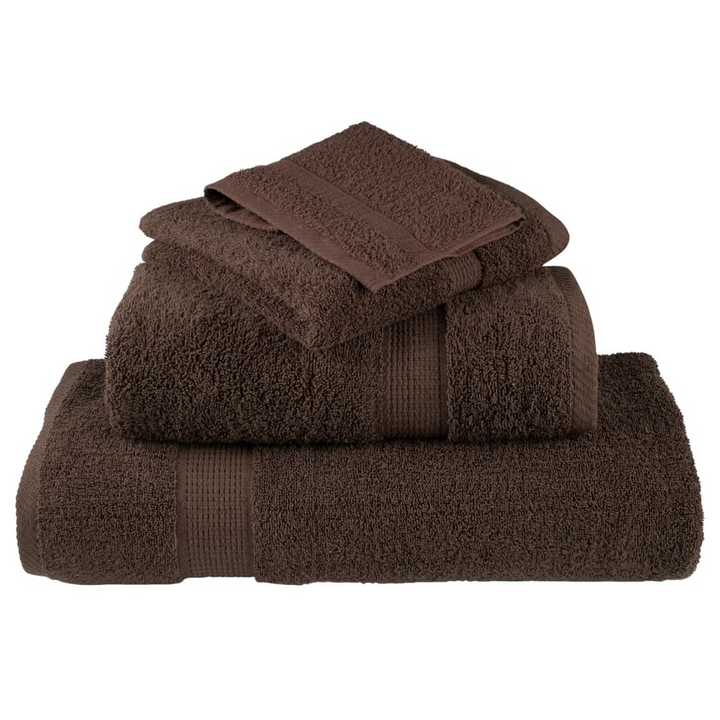 SOLUND Premium Brown Shower Towels, Set of 4 - 100% Cotton, 70x140cm, 600gsm, Ultra-Soft & Absorbent, OEKO-TEX Certified - Premium  from Home Treasures - Just £54.99! Shop now at Home Treasures