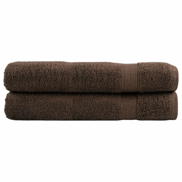 SOLUND Premium Towels, Set of 2, Brown, 100x200cm, 600gsm - Ultra Soft, Highly Absorbent, OEKO-TEX Certified - Premium  from Home Treasures - Just £59.99! Shop now at Home Treasures