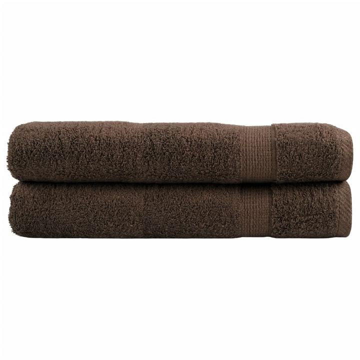 SOLUND Premium Towels, Set of 2, Brown, 100x200cm, 600gsm - Ultra Soft, Highly Absorbent, OEKO-TEX Certified - Premium  from Home Treasures - Just £59.99! Shop now at Home Treasures