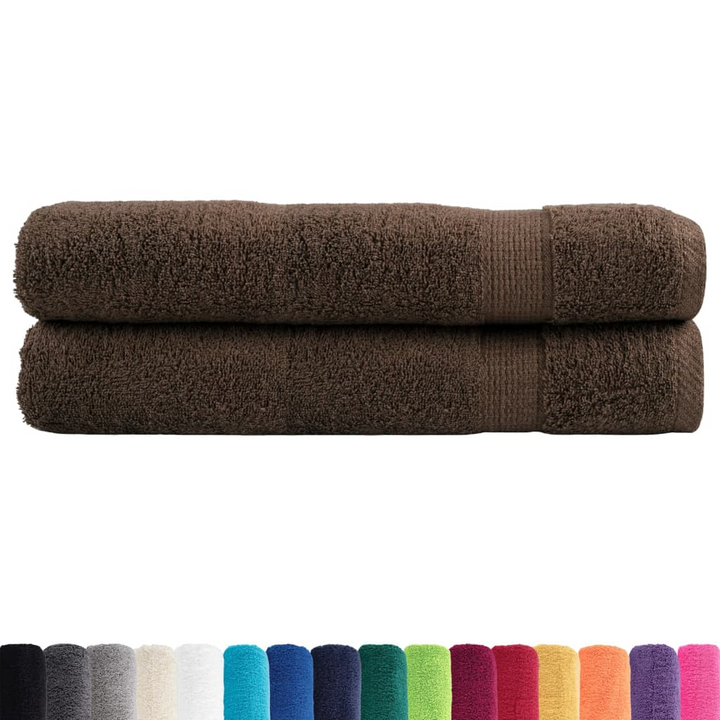 SOLUND Premium Towels, Set of 2, Brown, 100x200cm, 600gsm - Ultra Soft, Highly Absorbent, OEKO-TEX Certified - Premium  from Home Treasures - Just £59.99! Shop now at Home Treasures