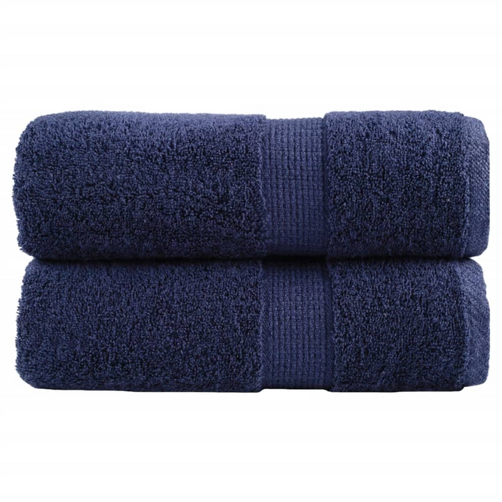 SOLUND Premium Luxury Navy Blue Guest Towels - Set of 2, 30x50cm, Ultra-Soft & Absorbent, 100% Cotton, 600gsm, OEKO-TEX Certified - Premium  from Home Treasures - Just £14.99! Shop now at Home Treasures