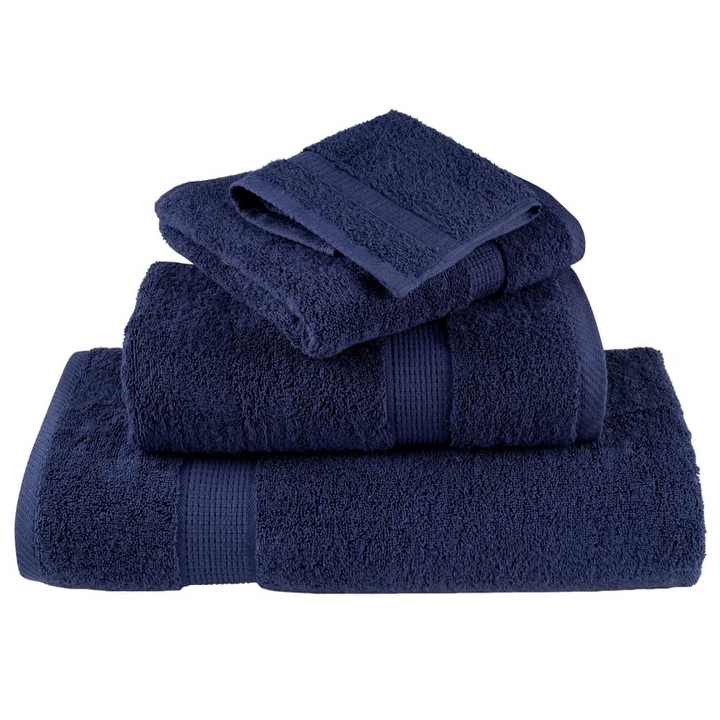 SOLUND Premium Luxury Navy Blue Guest Towels - Set of 2, 30x50cm, Ultra-Soft & Absorbent, 100% Cotton, 600gsm, OEKO-TEX Certified - Premium  from Home Treasures - Just £14.99! Shop now at Home Treasures