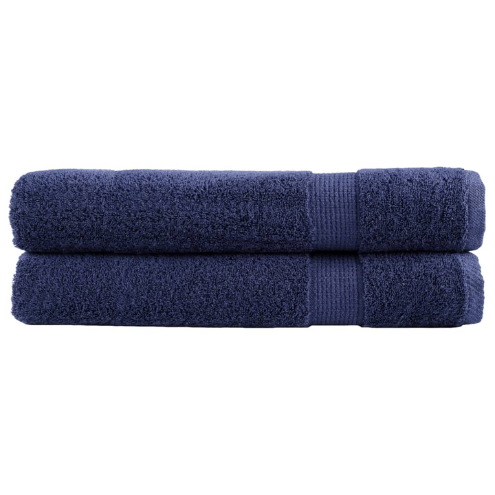 SOLUND Premium Towels, Set of 2, Navy Blue, 100x200cm 600gsm - Ultra Soft, Highly Absorbent & Durable Cotton Towels - Premium  from Home Treasures - Just £65.99! Shop now at Home Treasures