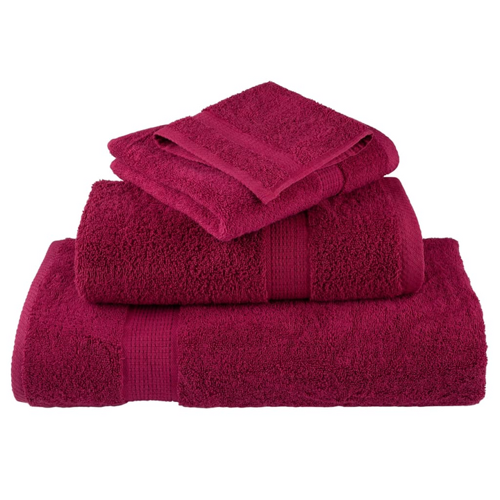 SOLUND Premium Soap Towels - Set of 4, Bordeaux, 30x30cm, 600gsm, Ultra-Soft & Absorbent, OEKO-TEX Certified - Premium  from Home Treasures - Just £16.99! Shop now at Home Treasures