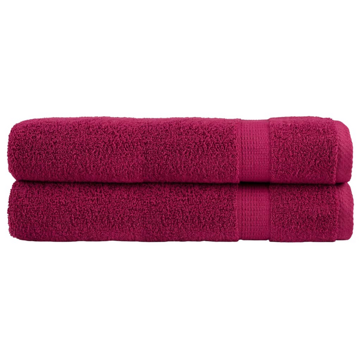 SOLUND Premium Towels, Set of 2, Bordeaux, 100x200cm, Ultra Soft, 600gsm, 100% Cotton, OEKO-TEX Certified - Premium  from Home Treasures - Just £65.99! Shop now at Home Treasures