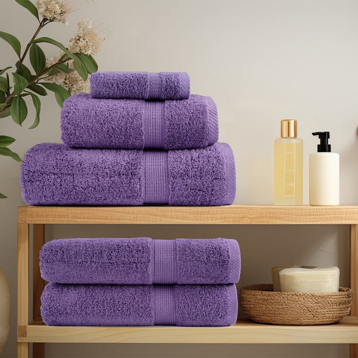 SOLUND Premium Soap Towels - Luxurious 100% Cotton, Highly Absorbent, 30x30 cm, Purple, Set of 2 - Premium  from Home Treasures - Just £12.99! Shop now at Home Treasures