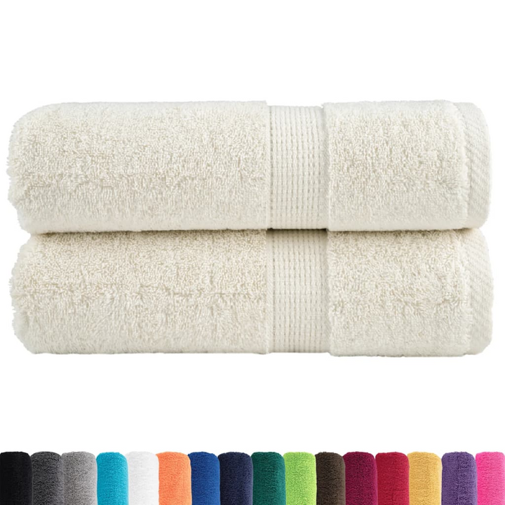 SOLUND Premium Cream Soap Towels - Set of 2, 30x30 cm, 600 GSM, 100% Cotton, OEKO-TEX Certified - Premium  from Home Treasures - Just £12.99! Shop now at Home Treasures