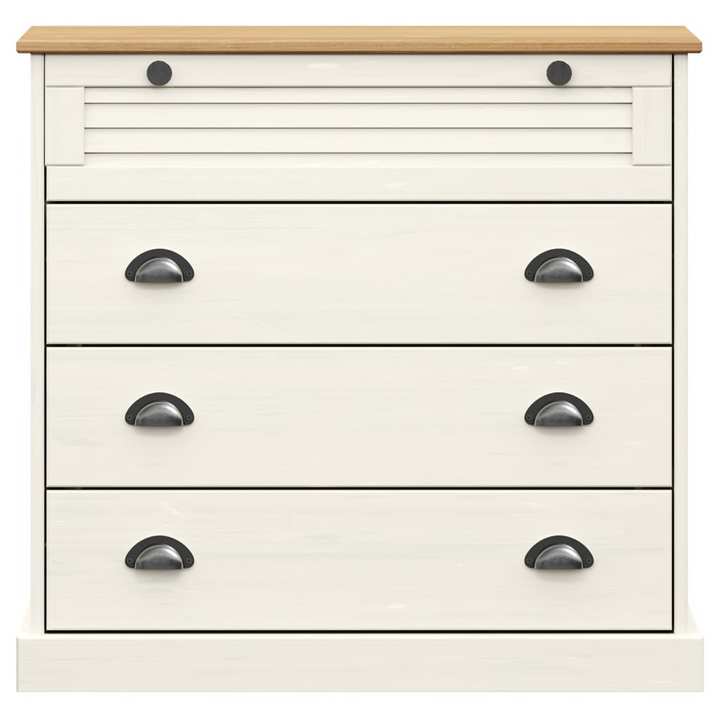 VIGO Highboard in White 80x40x176 cm | Solid Pine Wood Buffet Cabinet with Glass Doors and Ample Storage - Premium  from Home Treasures - Just £361.99! Shop now at Home Treasures