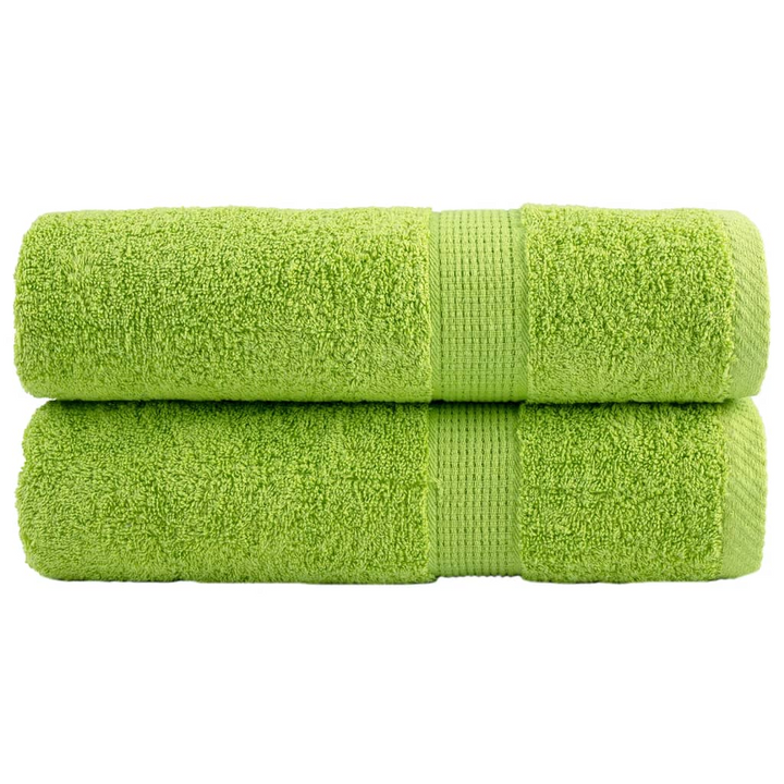 SOLUND Premium Bath Towels - Set of 2 - 100x150 cm, Super Soft & Highly Absorbent, OEKO-TEX Certified - Apple Green - Premium  from Home Treasures - Just £43.99! Shop now at Home Treasures