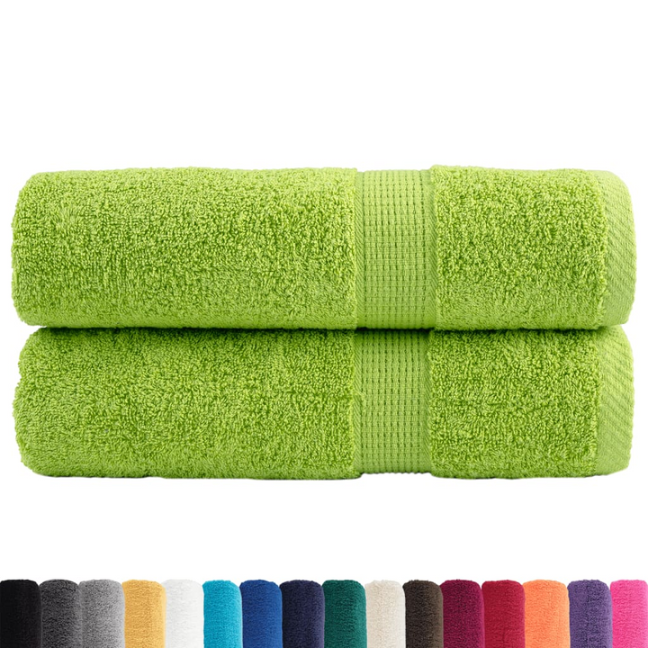 SOLUND Premium Bath Towels - Set of 2 - 100x150 cm, Super Soft & Highly Absorbent, OEKO-TEX Certified - Apple Green - Premium  from Home Treasures - Just £43.99! Shop now at Home Treasures