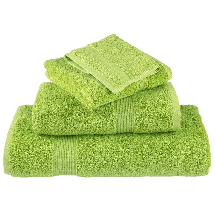 SOLUND Premium Bath Towels - Set of 2 - 100x150 cm, Super Soft & Highly Absorbent, OEKO-TEX Certified - Apple Green - Premium  from Home Treasures - Just £43.99! Shop now at Home Treasures