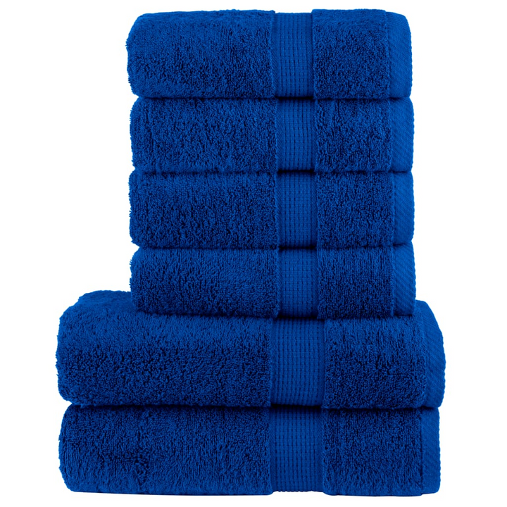 SOLUND Premium 6 Piece Towel Set in Blue - Ultra Soft 600 gsm Cotton Towels - Premium  from Home Treasures - Just £67.99! Shop now at Home Treasures