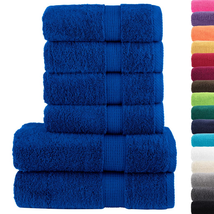 SOLUND Premium 6 Piece Towel Set in Blue - Ultra Soft 600 gsm Cotton Towels - Premium  from Home Treasures - Just £67.99! Shop now at Home Treasures