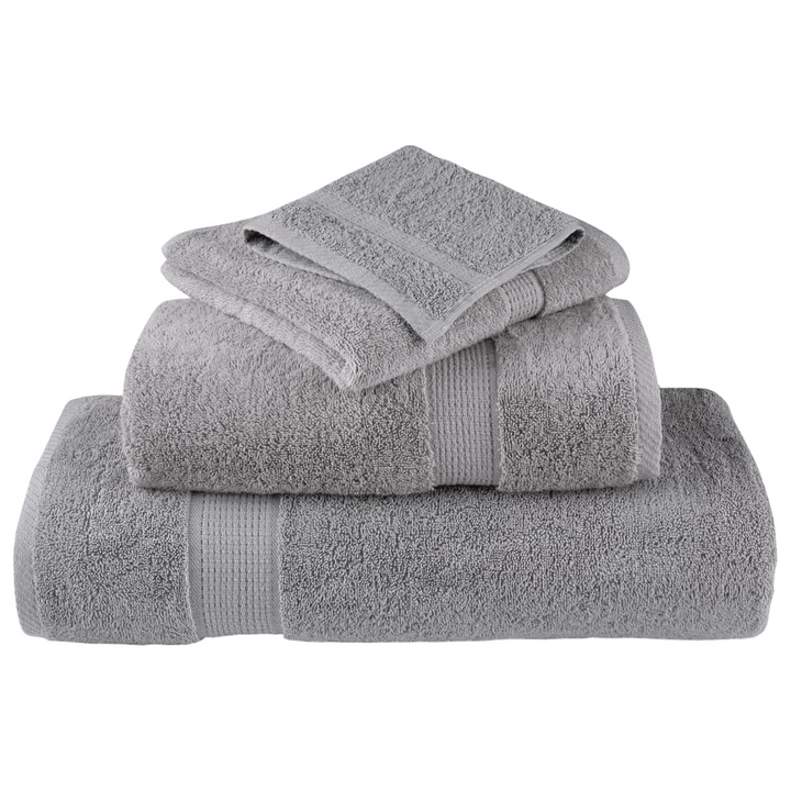 SOLUND 6 Piece Premium Towel Set in Grey 600 gsm - Soft, Absorbent & Durable - Premium  from Home Treasures - Just £66.99! Shop now at Home Treasures