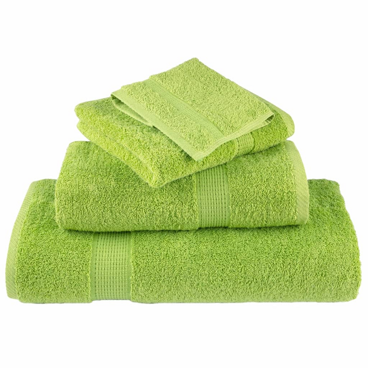 SOLUND 6 Piece Premium Towel Set in Apple Green, 600 GSM, Super Soft & Absorbent Cotton Towels - Premium  from Home Treasures - Just £67.99! Shop now at Home Treasures