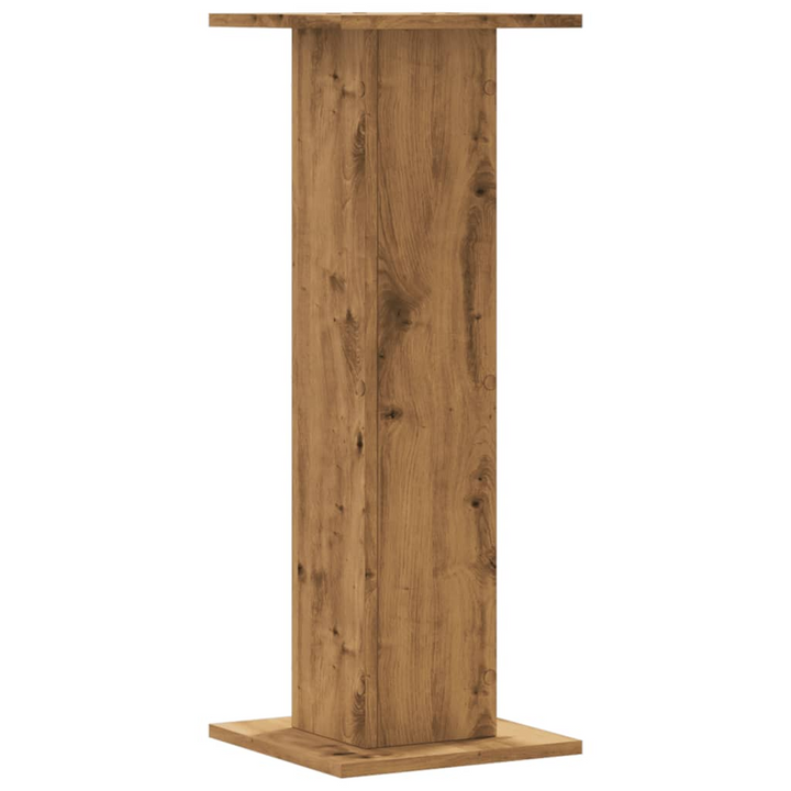 Set of 2 Artisian Oak Speaker Stands - Durable Engineered Wood, 80cm Height, 60kg Capacity - Enhance Audio Experience - Premium  from Home Treasures - Just £80.99! Shop now at Home Treasures