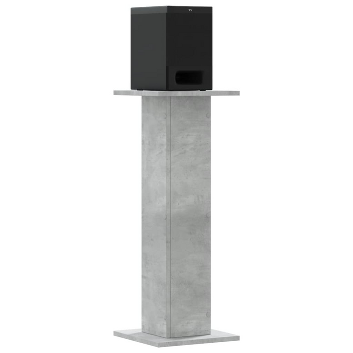 2 Pcs Speaker Stands Concrete Grey 30x30x80 cm - Durable Engineered Wood for Superior Sound Support - Premium  from Home Treasures - Just £67.99! Shop now at Home Treasures