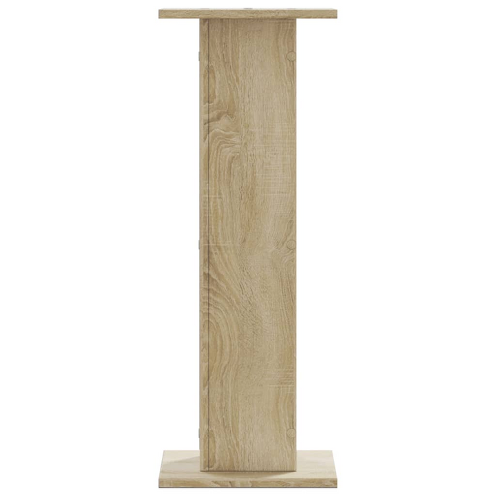 Speaker Stands - Set of 2 in Sonoma Oak Finish, 30x30x80 cm - Durable Engineered Wood, Hollow Design for Sound Quality Enhancement - Premium  from Home Treasures - Just £68.99! Shop now at Home Treasures