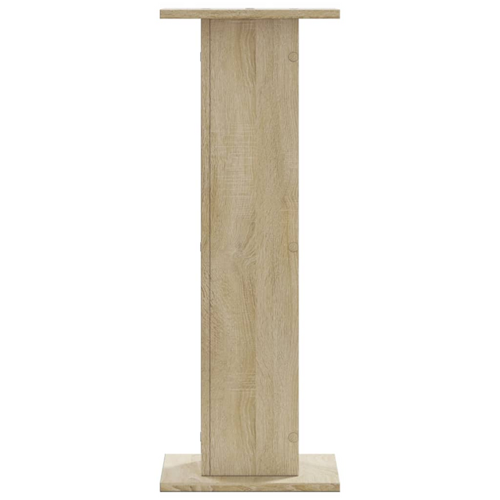 Speaker Stands - Set of 2 in Sonoma Oak Finish, 30x30x80 cm - Durable Engineered Wood, Hollow Design for Sound Quality Enhancement - Premium  from Home Treasures - Just £68.99! Shop now at Home Treasures