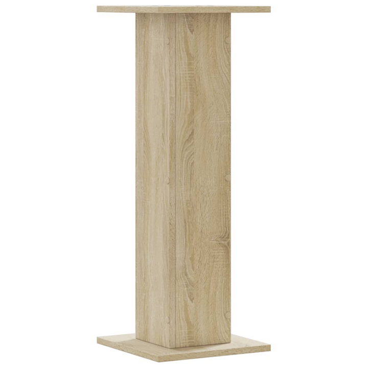 Speaker Stands - Set of 2 in Sonoma Oak Finish, 30x30x80 cm - Durable Engineered Wood, Hollow Design for Sound Quality Enhancement - Premium  from Home Treasures - Just £68.99! Shop now at Home Treasures