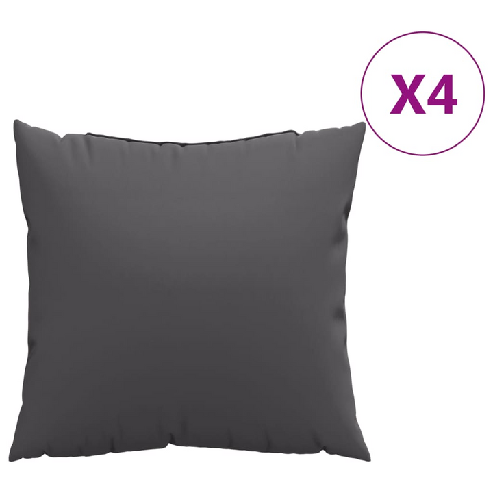 Sofa Cushions Set of 4, Water Repellent, Anthracite, 50x50 cm - Premium Outdoor & Indoor Pillows with Luxurious Comfort - Premium  from Home Treasures - Just £49.99! Shop now at Home Treasures