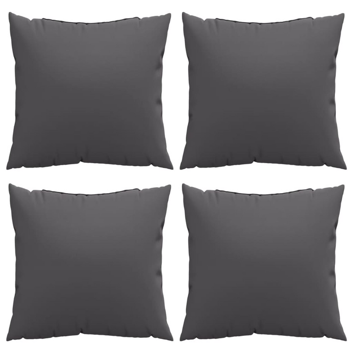 Sofa Cushions Set of 4, Water Repellent, Anthracite, 50x50 cm - Premium Outdoor & Indoor Pillows with Luxurious Comfort - Premium  from Home Treasures - Just £49.99! Shop now at Home Treasures