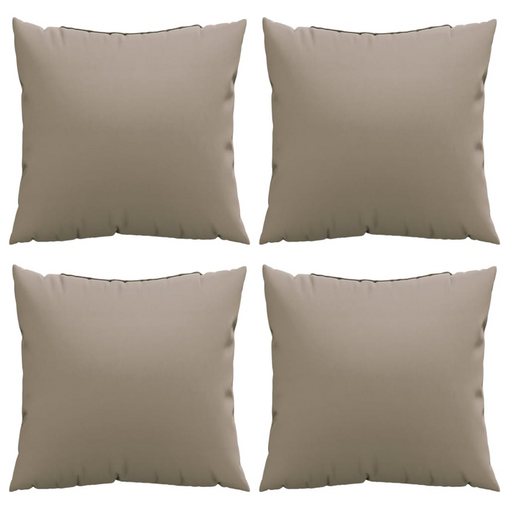 Set of 4 Taupe Sofa Cushions 60x60 cm - Water-Resistant, Perfect for Indoor & Outdoor Use - Premium  from Home Treasures - Just £50.99! Shop now at Home Treasures