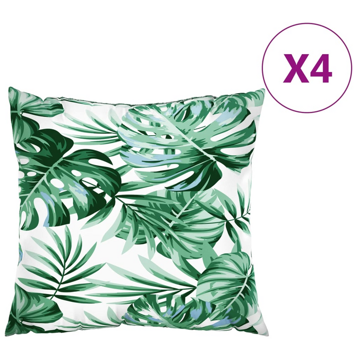 Leaf Pattern Sofa Cushions Set of 4 – 40x40 cm, Durable Water-Resistant Fabric, Comfortable Hollow Fibre Fill - Premium  from Home Treasures - Just £28.99! Shop now at Home Treasures