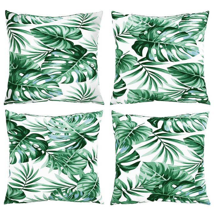 Leaf Pattern Sofa Cushions Set of 4 – 40x40 cm, Durable Water-Resistant Fabric, Comfortable Hollow Fibre Fill - Premium  from Home Treasures - Just £28.99! Shop now at Home Treasures