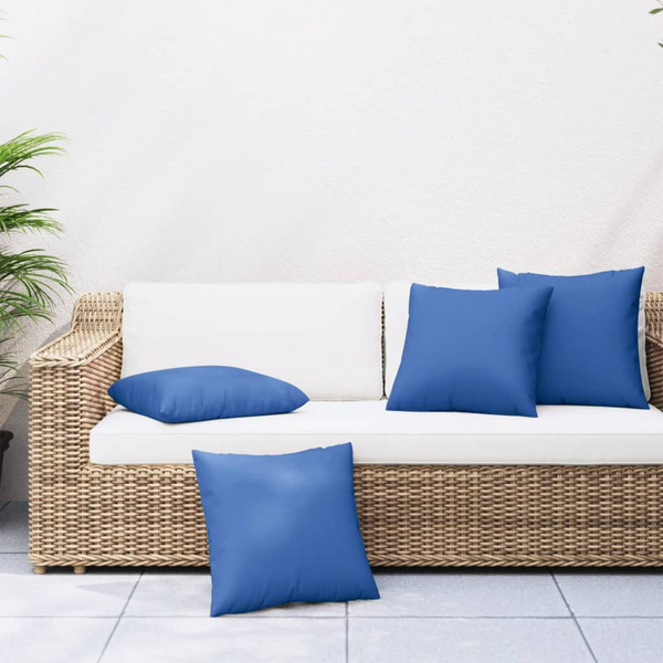 Royal Blue Sofa Cushions Set of 4 - 50x50 cm, Premium Fabric, Water-Resistant & UV Resistant - Premium  from Home Treasures - Just £46.99! Shop now at Home Treasures