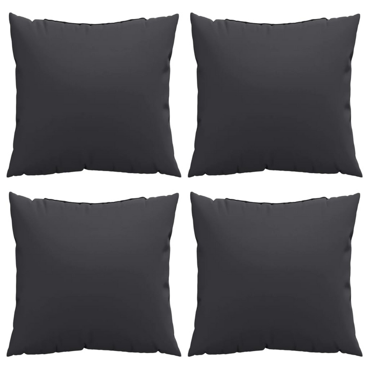 Set of 4 Black Sofa Cushions - 40x40 cm | Comfortable & Durable for Indoor/Outdoor Use - Premium  from Home Treasures - Just £33.99! Shop now at Home Treasures