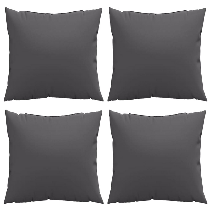 Set of 4 Comfortable Anthracite Sofa Cushions 60x60 cm - Ideal for Indoor & Outdoor Use - Premium  from Home Treasures - Just £61.99! Shop now at Home Treasures