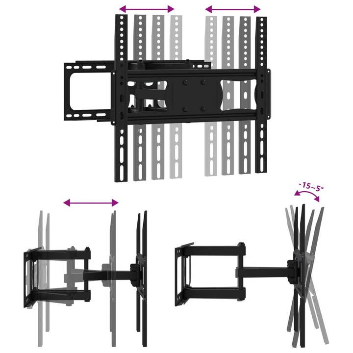 Heavy-Duty TV Wall Mount for 26-70 Inch Screens | Full Motion & Space-Saving Design | Max VESA 400x400 mm, 40kg Capacity - Premium  from Home Treasures - Just £32.99! Shop now at Home Treasures