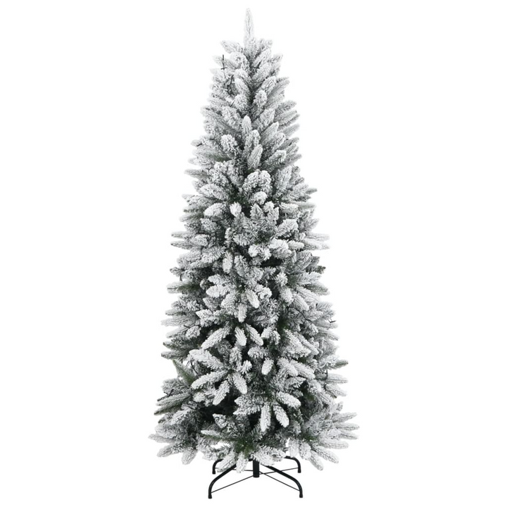 Artificial Christmas Tree with 150 LEDs and Flocked Snow - Perfect for Holiday Decoration - Premium  from Home Treasures - Just £110.99! Shop now at Home Treasures