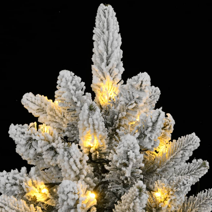 Artificial Christmas Tree with 150 LEDs and Flocked Snow - Perfect for Holiday Decoration - Premium  from Home Treasures - Just £110.99! Shop now at Home Treasures