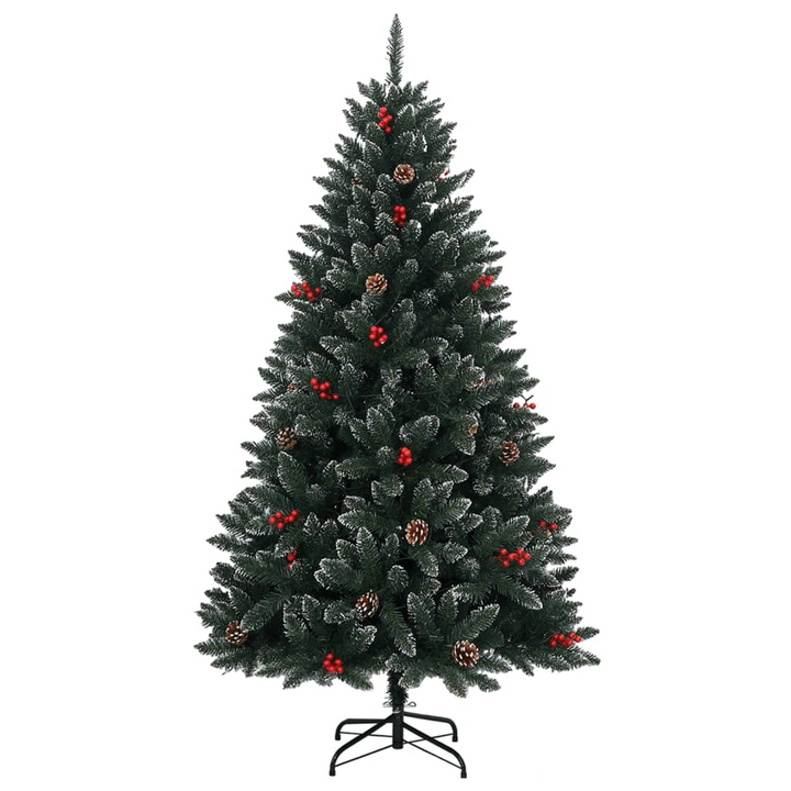 120cm Artificial Christmas Tree with 150 Warm White LEDs and Snow Decoration - Festive Holiday Decor - Premium  from Home Treasures - Just £81.99! Shop now at Home Treasures