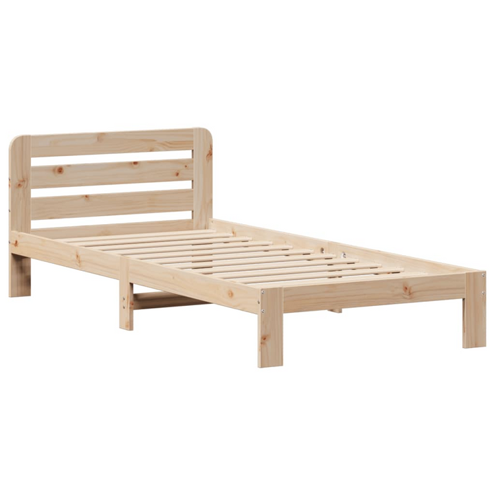 Solid Pine Wood Bed Frame with Storage Drawers (100x200 cm) - Sturdy & Stylish Bed Base - Premium  from Home Treasures - Just £163.99! Shop now at Home Treasures