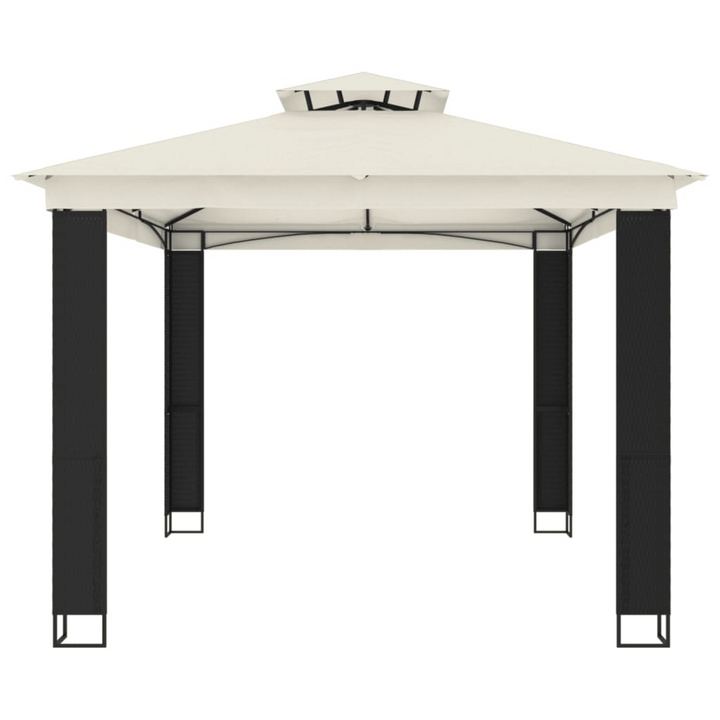 Outdoor Gazebo with Double Roof, Cream 3.94x2.96 m | Durable Steel Frame | Perfect for Garden & Patio - Premium  from Home Treasures - Just £425.99! Shop now at Home Treasures