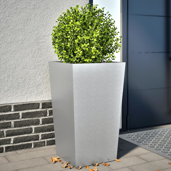 Rust-Resistant Galvanized Steel Garden Planters Set of 2 - 45x45x75 cm for Flowers & Vegetables - Premium  from Home Treasures - Just £123.99! Shop now at Home Treasures