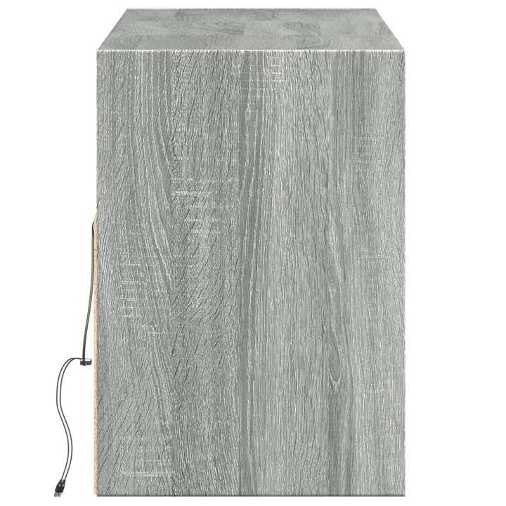 Modern TV Wall Cabinet with Adjustable LED Lights, Grey Sonoma - 130x31x45 cm, Maximized Storage Solution - Premium  from Home Treasures - Just £106.99! Shop now at Home Treasures