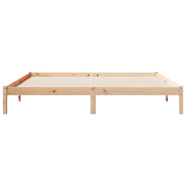 Extra Long Solid Pine Wood Bed Frame - 200x210 cm | Sturdy & Durable | No Mattress Included - Premium  from Home Treasures - Just £113.99! Shop now at Home Treasures