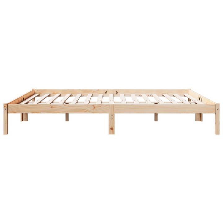 Extra Long Solid Pine Wood Bed Frame - 200x210 cm | Sturdy & Durable | No Mattress Included - Premium  from Home Treasures - Just £113.99! Shop now at Home Treasures