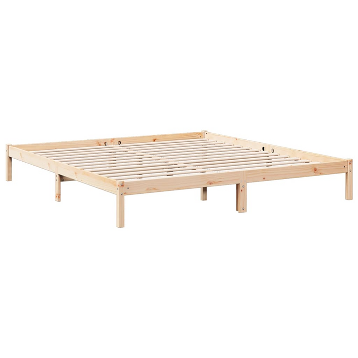 Extra Long Solid Pine Wood Bed Frame - 200x210 cm | Sturdy & Durable | No Mattress Included - Premium  from Home Treasures - Just £113.99! Shop now at Home Treasures