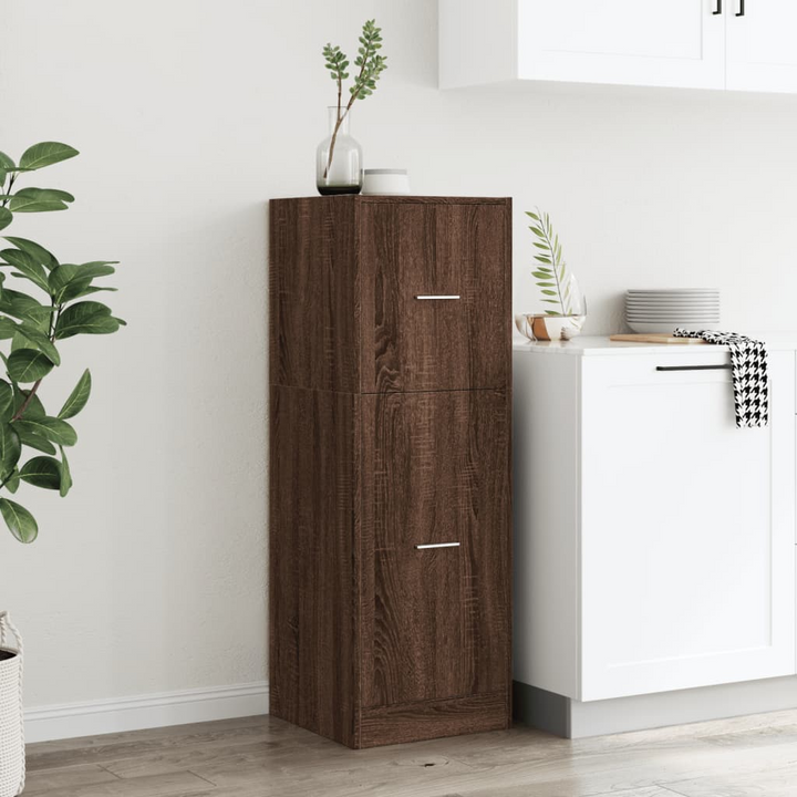 Apothecary Cabinet in Brown Oak - Durable Engineered Wood Storage Solution, 40x41x118 cm - Premium  from Home Treasures - Just £84.99! Shop now at Home Treasures